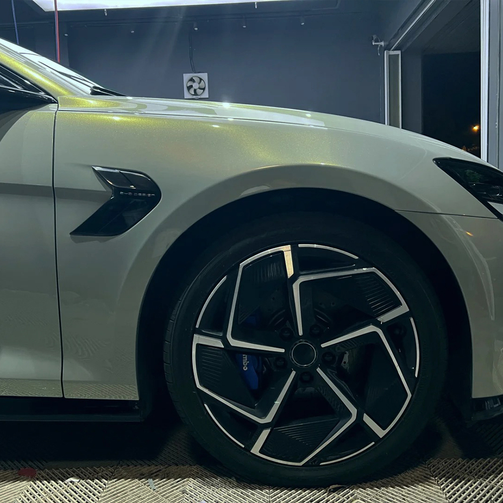 Car Vinyl Wrap Film Mica Green - Air Bubble Remover avaliação e preço