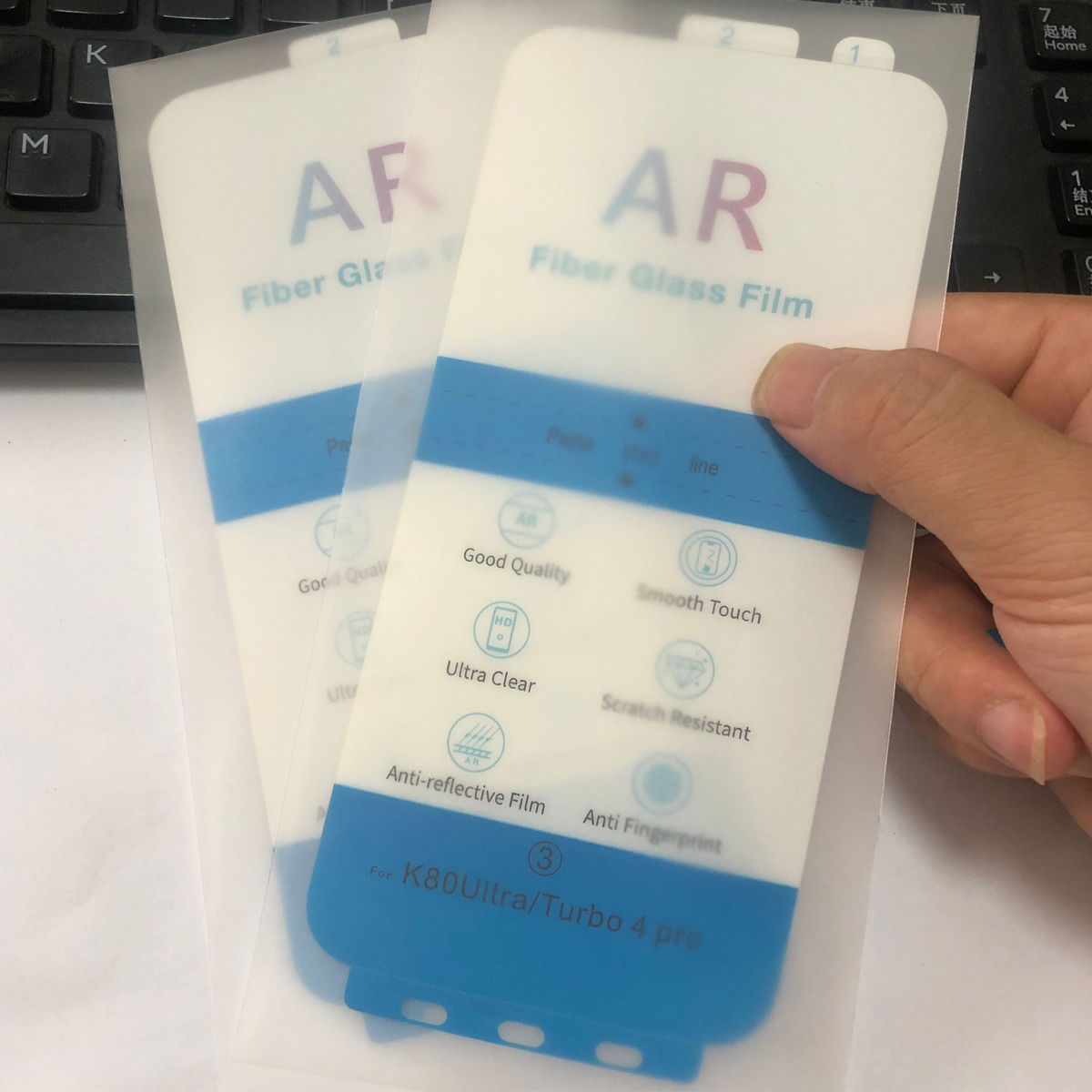 2Pcs AR Anti-Reflection PET Fi - Screen Alignment Tool avaliação e preço