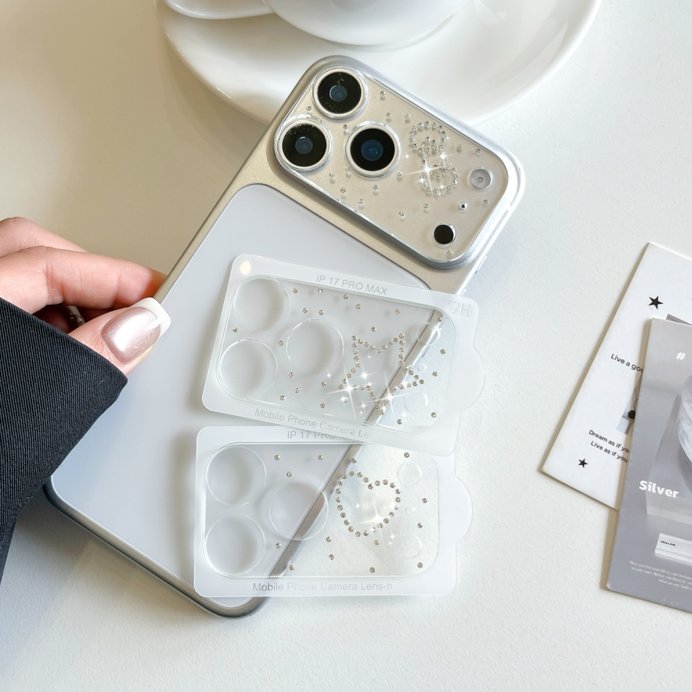 Luxuruy Diamond 3D Heart Glass - Camera Lens Protector avaliação e preço