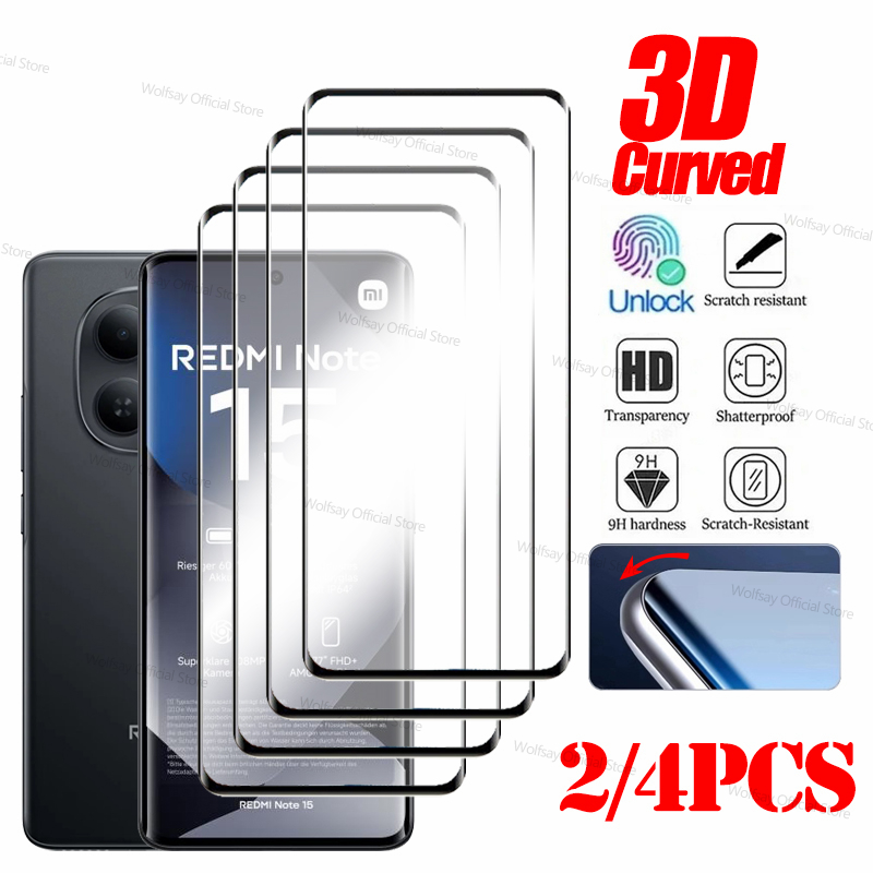2/4 PCS 3D Curved Edge Glass F - Curved Edge Screen avaliação e preço