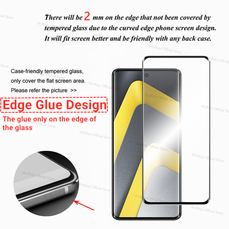 3/2/1 PCS 3D Curved Edge Glass - Curved Edge Screen avaliação e preço