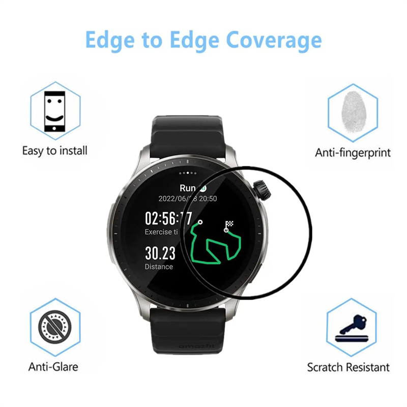 For Amazfit GTR 4 Screen Prote - Smartwatch Screen Film avaliação e preço