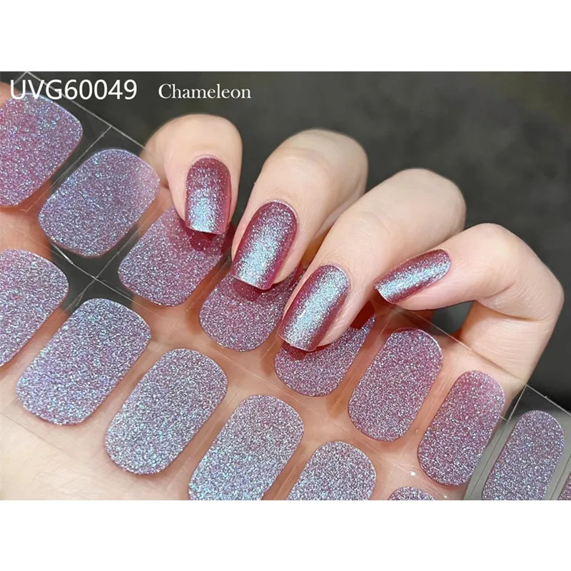 16/18/20Tips Gel Nail Stcikers - Full Cover Adhesive avaliação e preço